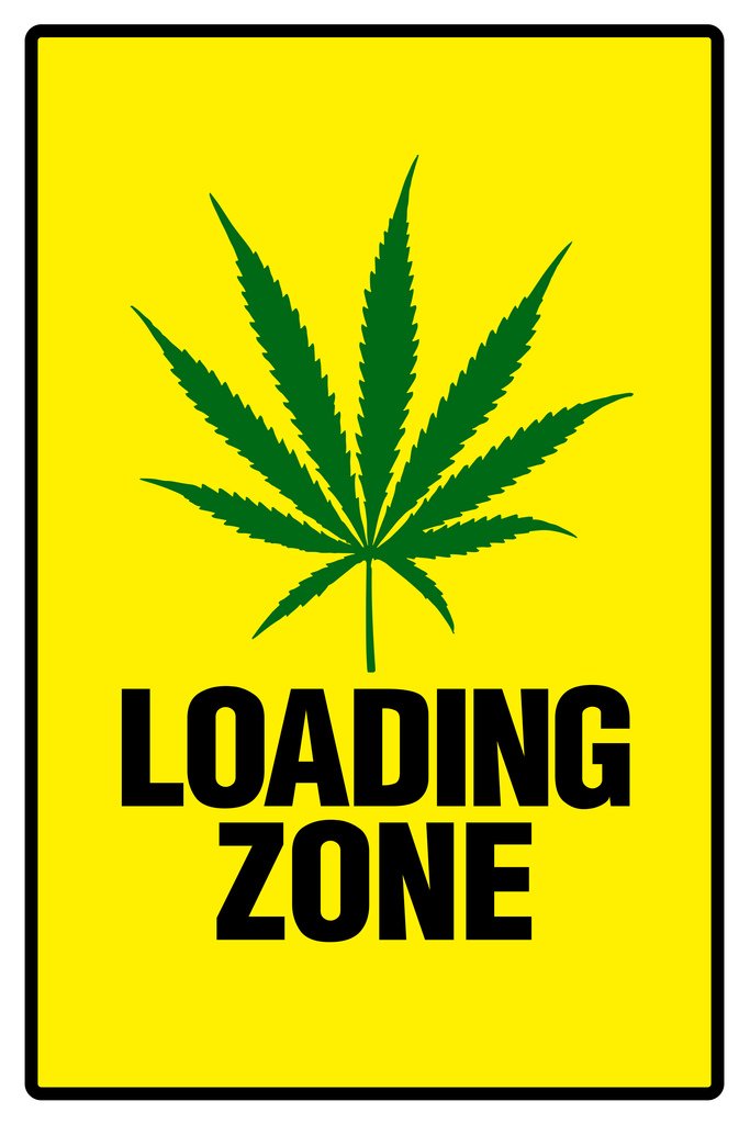 Amazon.com: Warning Weed Loading Zone Marijuana 420 Dope Ganja